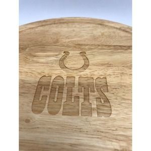Colt's Fan Legacy Cheese Cutter Set In  Lovely Sliding Bamboo Display Case